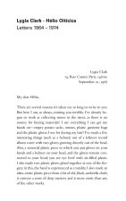 LYGIA CLARK - HELIO OITICICA