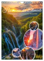 Die Harmonie der Elemente - Die verborgenen Geheimnisse der Wasserfälle (Wandkalender 2025 DIN A4 hoch), CALVENDO Monatskalender