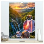 Die Harmonie der Elemente - Die verborgenen Geheimnisse der Wasserfälle (hochwertiger Premium Wandkalender 2025 DIN A2 hoch), Kunstdruck in Hochglanz