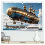 Steampunk Flugmaschinen (hochwertiger Premium Wandkalender 2025 DIN A2 quer), Kunstdruck in Hochglanz