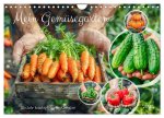 Mein Gemüsegarten - Ein Jahr knackig frisches Gemüse (Wandkalender 2025 DIN A4 quer), CALVENDO Monatskalender