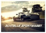 Schnelle Sportwagen (Tischkalender 2025 DIN A5 quer), CALVENDO Monatskalender
