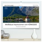 Weißblaue Impressionen vom KÖNIGSSEE Panoramabilder (hochwertiger Premium Wandkalender 2025 DIN A2 quer), Kunstdruck in Hochglanz
