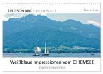 Weißblaue Impressionen vom Chiemsee (Wandkalender 2025 DIN A3 quer), CALVENDO Monatskalender