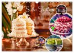 Süße Torten - Cremige Köstlichkeiten für Naschkatzen (Wandkalender 2025 DIN A3 quer), CALVENDO Monatskalender