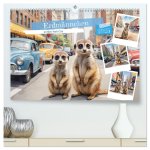 Erdmännchen in New York City (hochwertiger Premium Wandkalender 2025 DIN A2 quer), Kunstdruck in Hochglanz