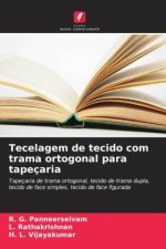 Tecelagem de tecido com trama ortogonal para tapeçaria