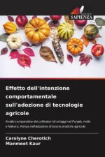 Effetto dell'intenzione comportamentale sull'adozione di tecnologie agricole
