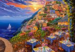 Puzzle 1500 el. Romantyczny wieczór w Positano