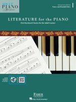 ADULT PIANO ADVENTURES LITERATURE FOR THE PIANO BOOK 1