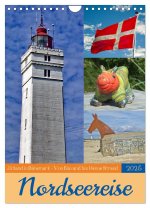Nordseereise - Jütland in Dänemark - Von Blavand bis Henne Strand (Wandkalender 2025 DIN A4 hoch), CALVENDO Monatskalender