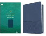 Biblia de Estudio del Diario Vivir Para Jóvenes Ntv (Sentipiel, Azul Oscuro, Letra Roja, Habilitada Para Filament)