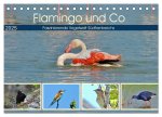 Flamingo und Co - Faszinierende Vogelwelt Südfrankreichs (Tischkalender 2025 DIN A5 quer), CALVENDO Monatskalender