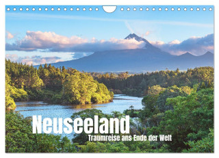 Neuseeland - Traumreise ans Ende der Welt (Wandkalender 2025 DIN A4 quer), CALVENDO Monatskalender