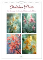 Orchideen Poesie (Wandkalender 2025 DIN A4 hoch), CALVENDO Monatskalender