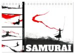 Samurai Illustrationen (Tischkalender 2025 DIN A5 quer), CALVENDO Monatskalender