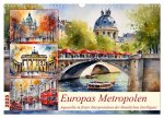 Europas Metropolen (Wandkalender 2025 DIN A3 quer), CALVENDO Monatskalender