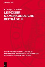 Leipziger namenkundliche Beiträge II