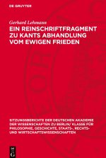Ein Reinschriftfragment zu Kants Abhandlung vom ewigen Frieden