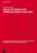 Neue Studien zum Imperialismus vor 1914