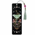 LUNA MOTH BEADED BKMARK