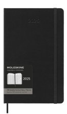 Moleskine 12 Monate Pro Wochen Notizkalender 2025, Pro Large, Schwarz