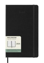 Moleskine 12 Monate Wochenkalender 2025, Large, Schwarz