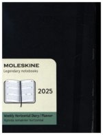 Moleskine 12 Monate Wochenkalender 2025, Pocket, Schwarz