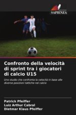 Confronto della velocità di sprint tra i giocatori di calcio U15