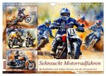 Sehnsucht Motorradfahren (Wandkalender 2025 DIN A4 quer), CALVENDO Monatskalender