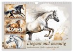 Elegant und anmutig (Wandkalender 2025 DIN A4 quer), CALVENDO Monatskalender
