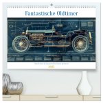 Fantastische Oldtimer (hochwertiger Premium Wandkalender 2025 DIN A2 quer), Kunstdruck in Hochglanz