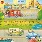 Mein lustiges Schieberbuch. Laster, Feuerwehr und Polizei