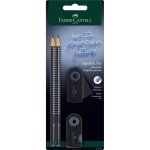 Zestaw Sparkle black Faber-Castell 2 ołówki+ temperówka + gumka blister
