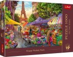 Puzzle 1000el. Premium Plus.Tea Time: Targ kwiatowy, Paryż