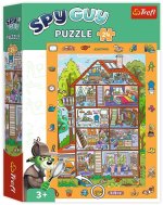 Puzzle 24el. Obserwacyjne Spy Guy - W domu. Rodzina Treflików