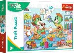 Puzzle 30 el.  Radosna Rodzina Treflików. Rodzina Treflików