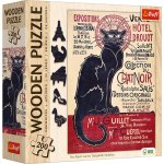 Puzzle Drewniane 200 el. Czarny Kot