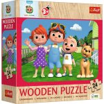 Puzzle Drewniane 24 el. Wesoły Cocomelon