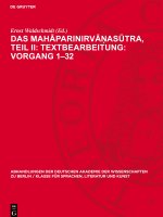 Das Mahaparinirvanasutra, Teil II: Textbearbeitung: Vorgang 1-32