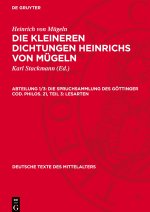 Die Spruchsammlung des Göttinger Cod. Philos. 21, Teil 3: Lesarten