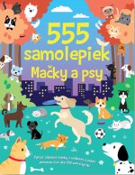 555 samolepiek Mačky a psy