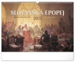 Kalendář 2025 nástěnný: Slovanská epopej - Alfons Mucha, 48 × 33 cm