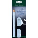 Zestaw Sparkle Faber-Castell sky blue 2 ołówki+ temperówka+ gumka blister