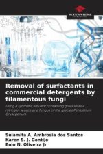 Removal of surfactants in commercial detergents by filamentous fungi