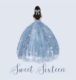 Sweet sixteen guest book, party Guest book, birthday party guest book to sign