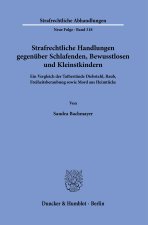 Strafrechtliche Handlungen gegenüber Schlafenden, Bewusstlosen und Kleinstkindern.