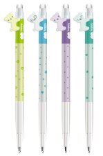 Długopis wymazywalny Hello Bears automatyczny 0.5mm niebieski Happy Color paczka 12 szt.