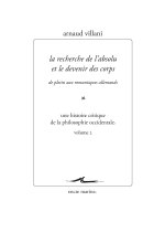 La recherche de l'absolu et le devenir des corps de Plotin aux romantiques allemands