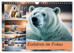 Eisbären im Fokus (Wandkalender 2025 DIN A4 quer), CALVENDO Monatskalender